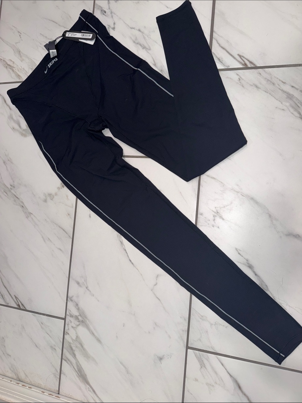 SKIMS Black v-panel full Leggings